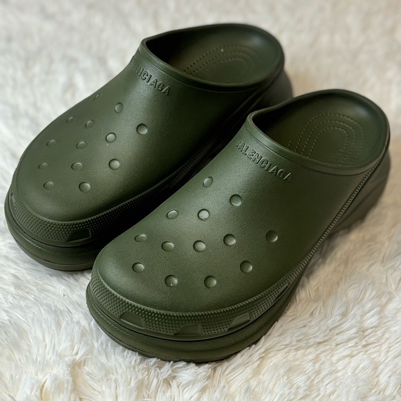 Balenciaga Crocs x Crocs Rubber Crocs Mule Size 10.5 - Picture 4 of 9